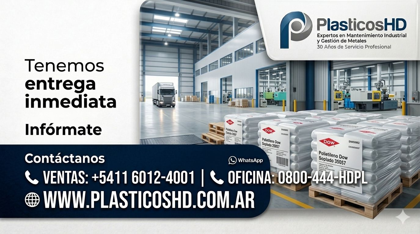 Stock de polietileno en deposito