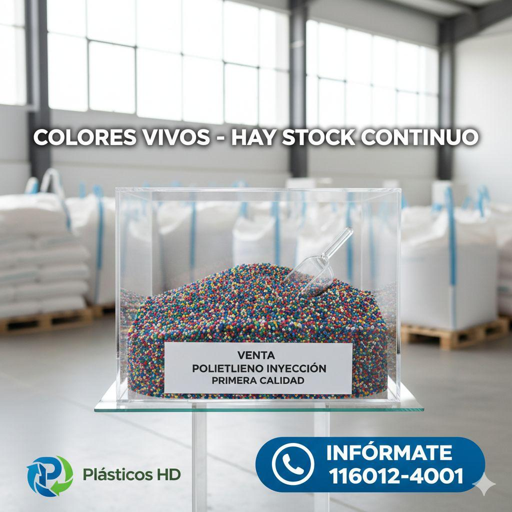 Pellets de polietileno de colores